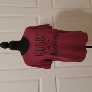 Hubby Obsessed 💘 Honeymoon Tee Size Large